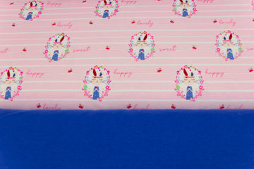 Stoffpaket mit Hasen blau